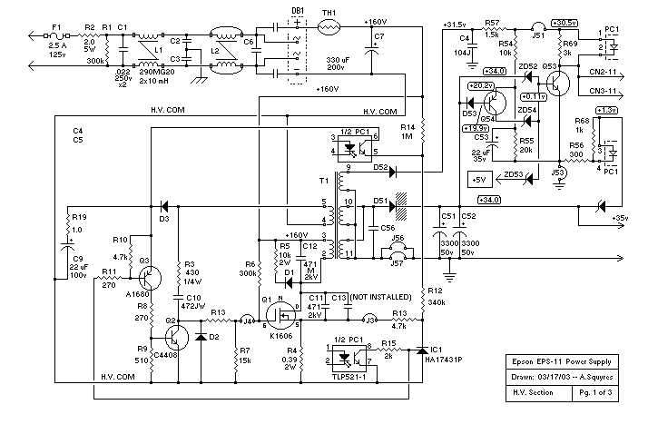 Inside A Canon Printer Decoding The Power Supply Schematic