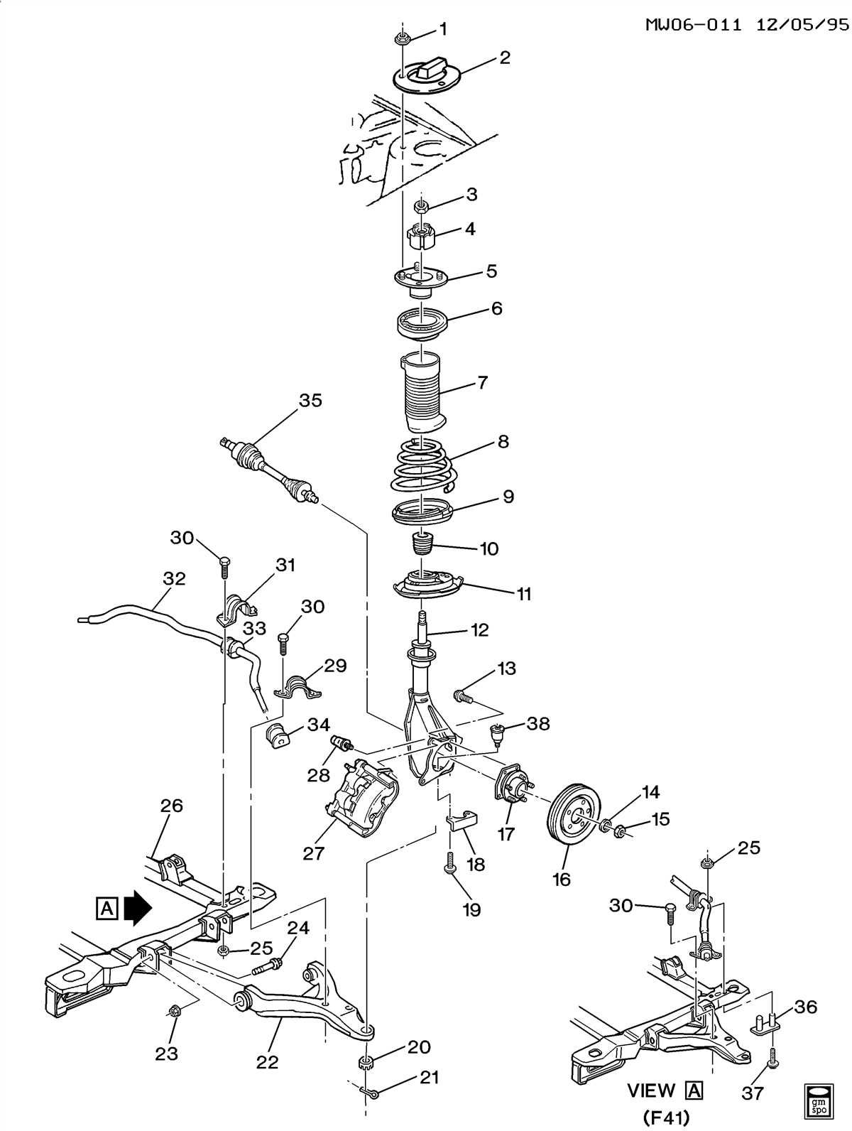 Visualizing The Front Suspension Of A Pontiac Grand Prix